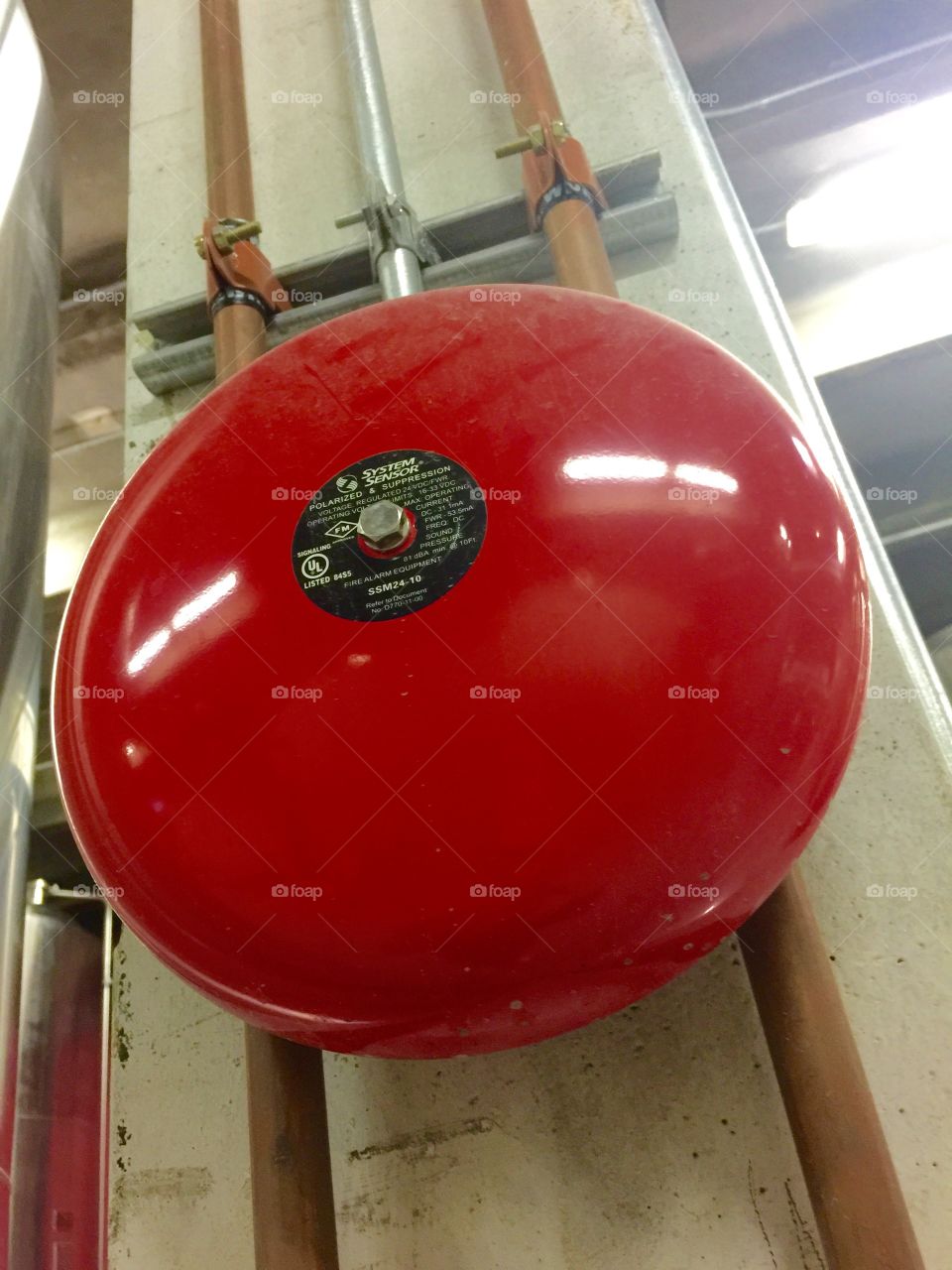 Alarm. Alarm bell in industry