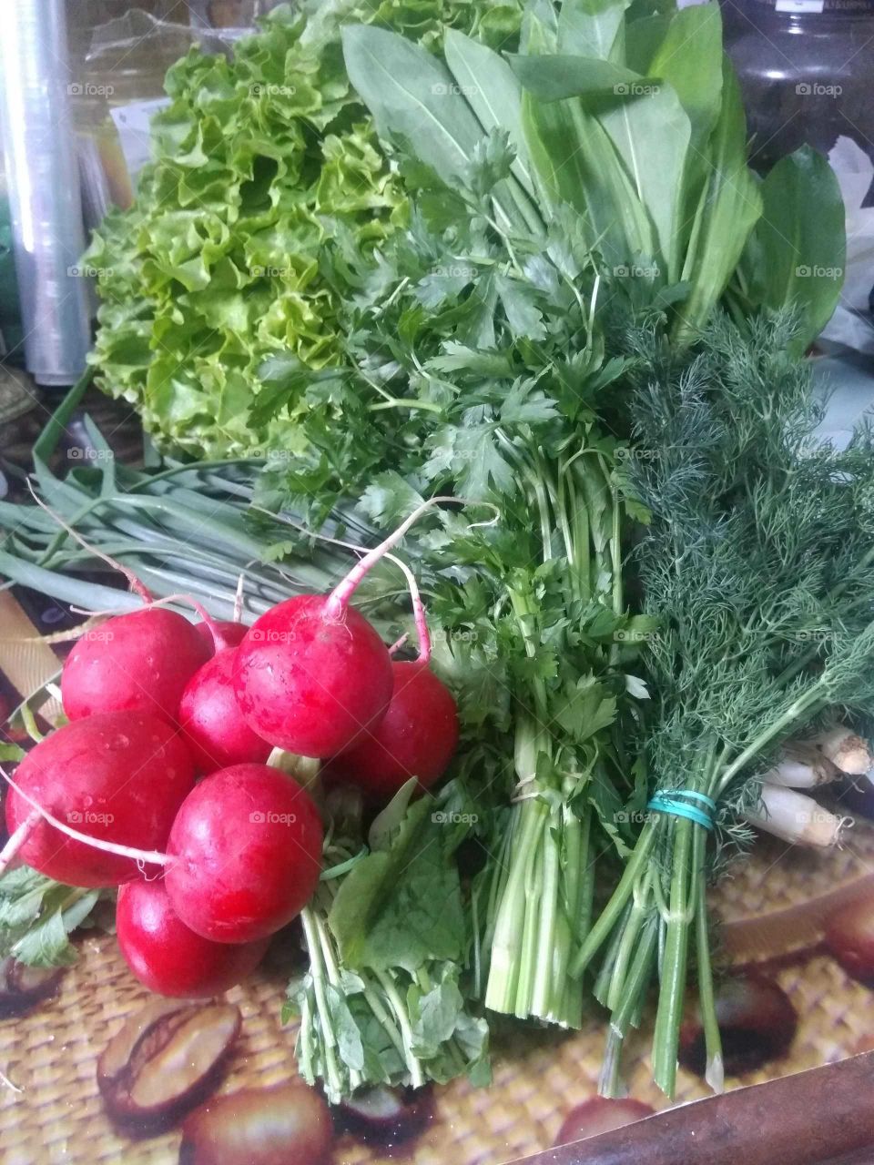 Delicious greens with vitamins