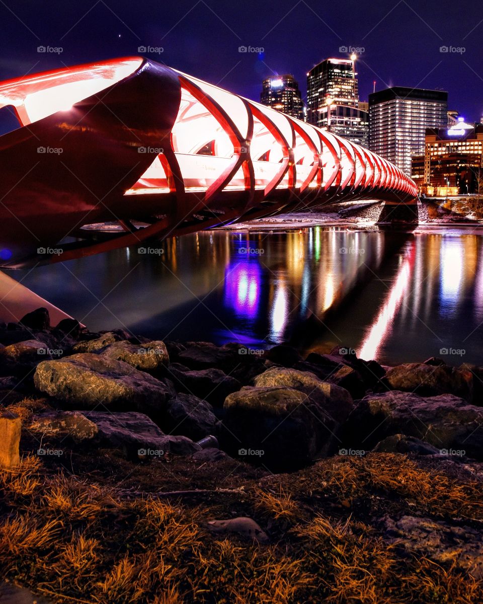 peace bridge in the heart of Calgary Alberta