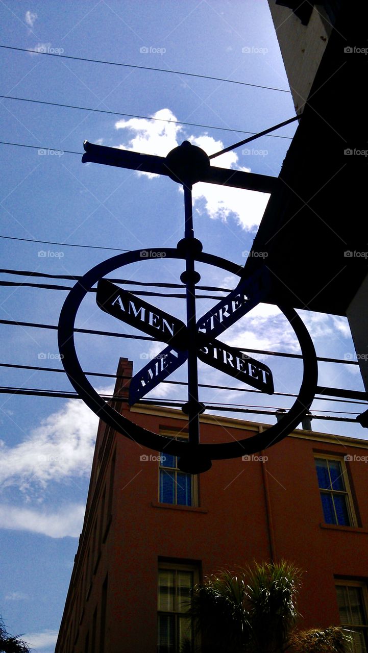 Charleston, South Carolina corner of East Bay St. and AMEN St.