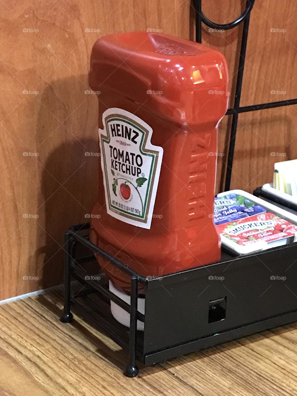 Heinz tomato ketchup at Denny’s.