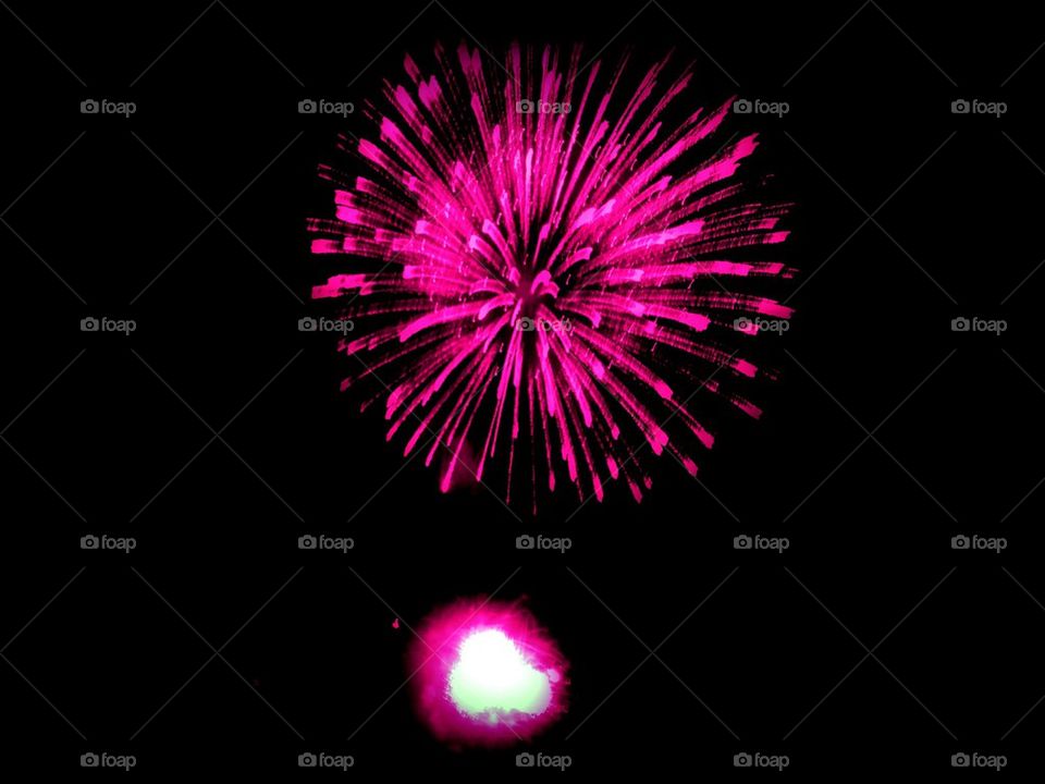 Pink fireworks