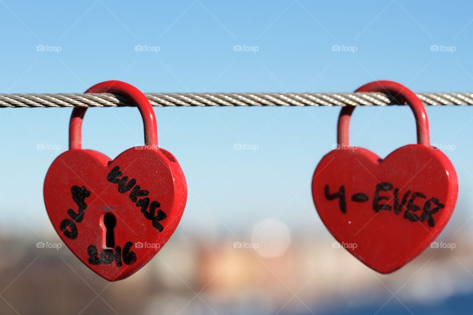 Padlocks, love in the air