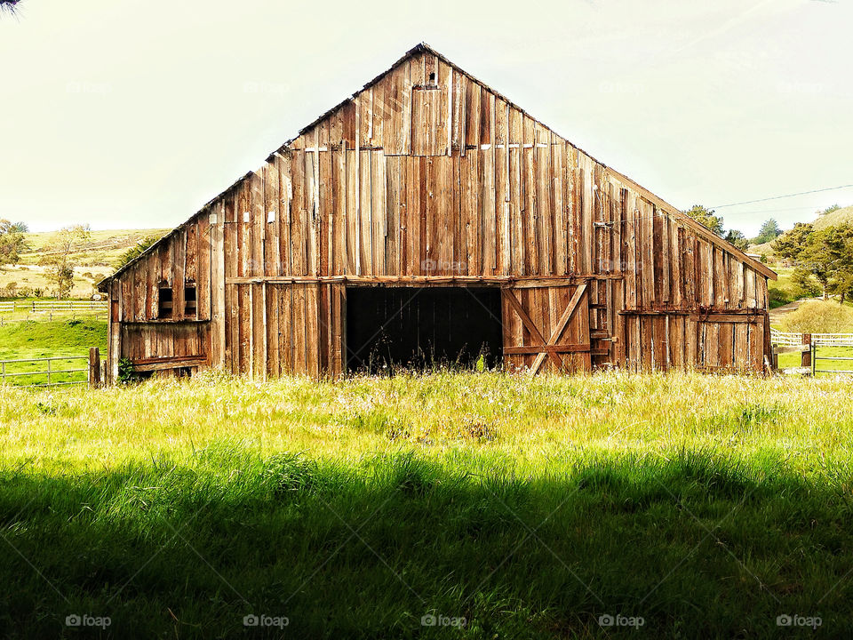 Old barn on American family farm