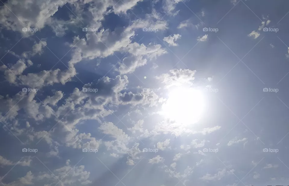 The beautiful sunshine