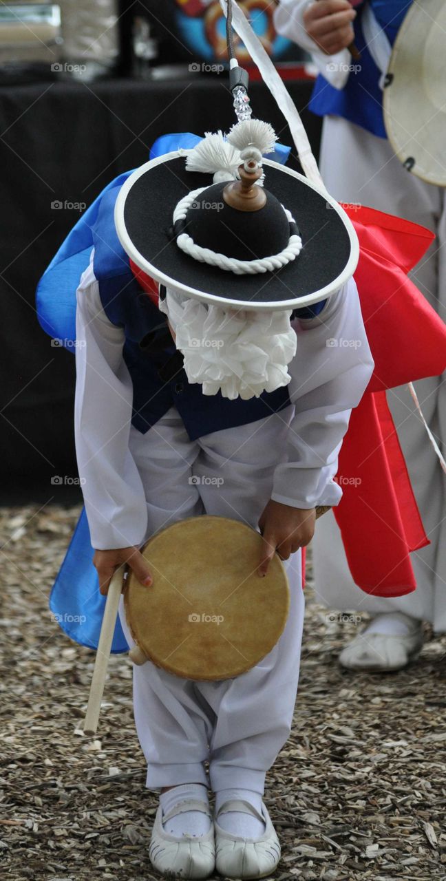 korean traditional dancer