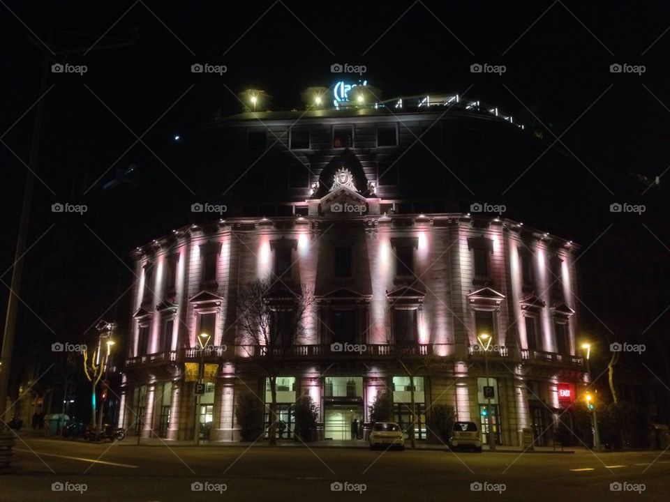 Hotel at night