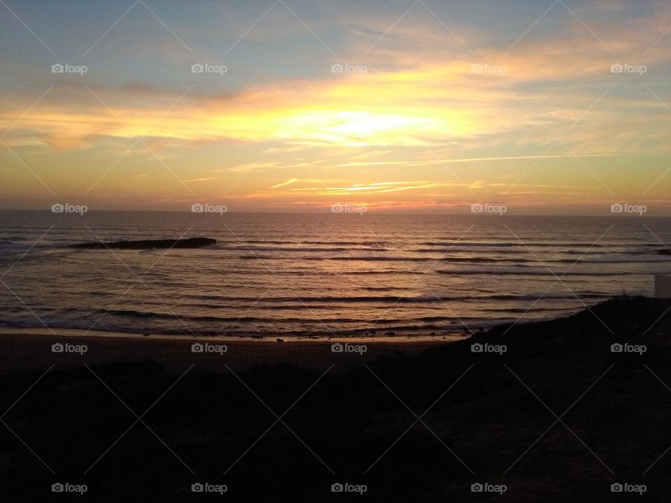 Sunset, Dawn, Beach, Water, Sea