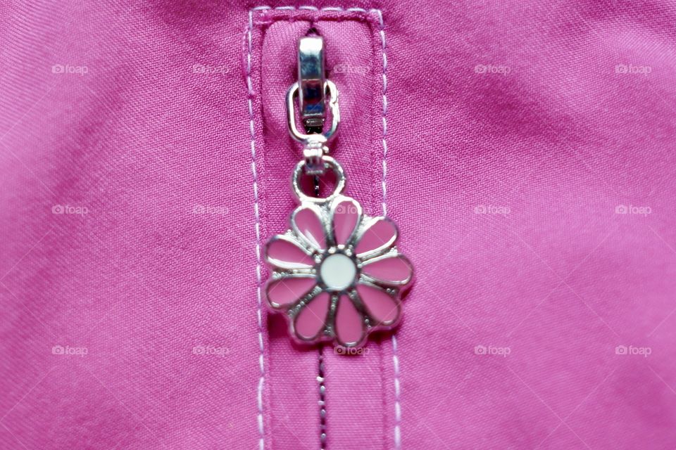 Pink zipper pull 