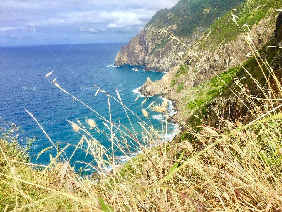 Landscape with mountains and sea 🌊