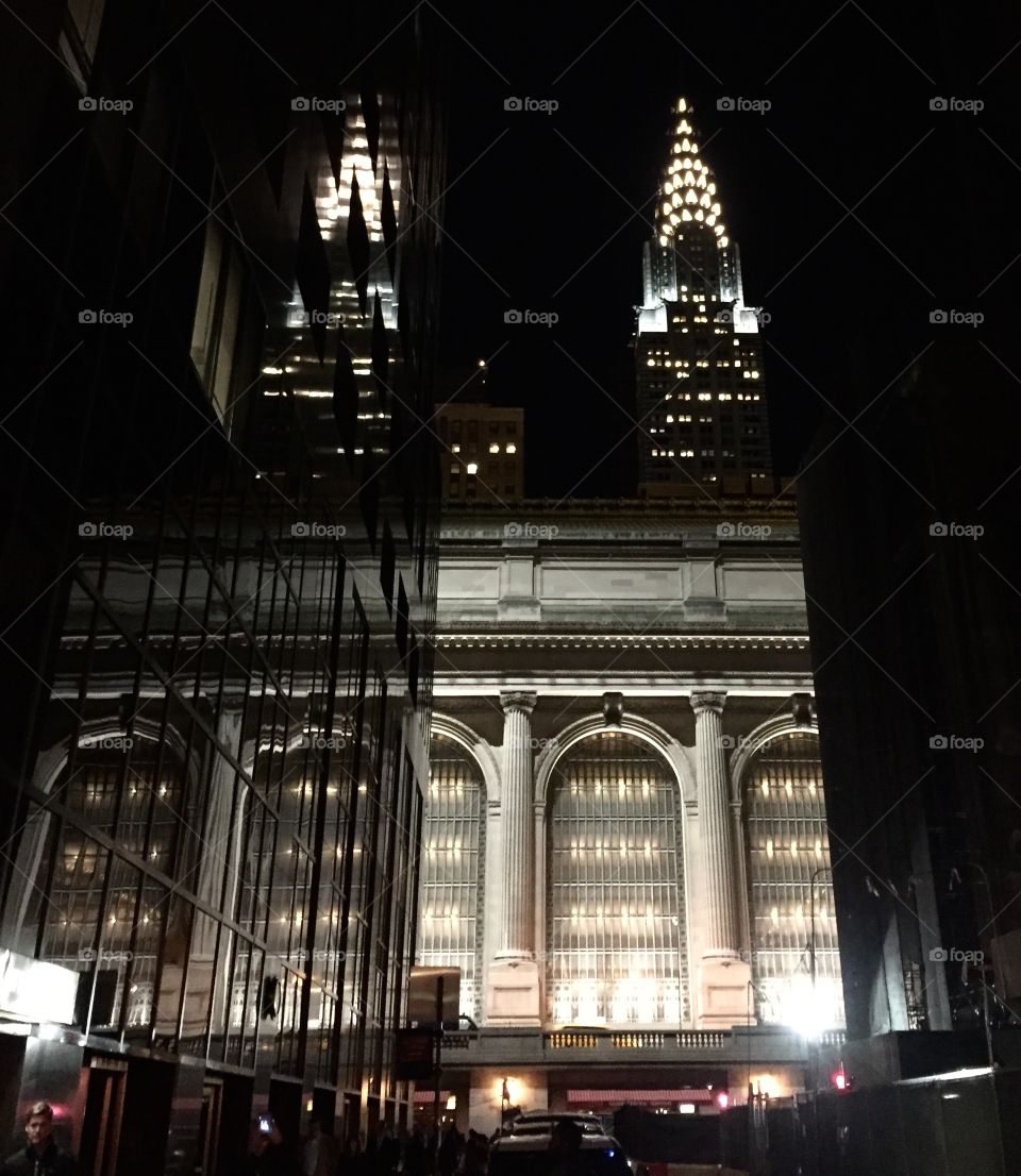 Reflections at night 