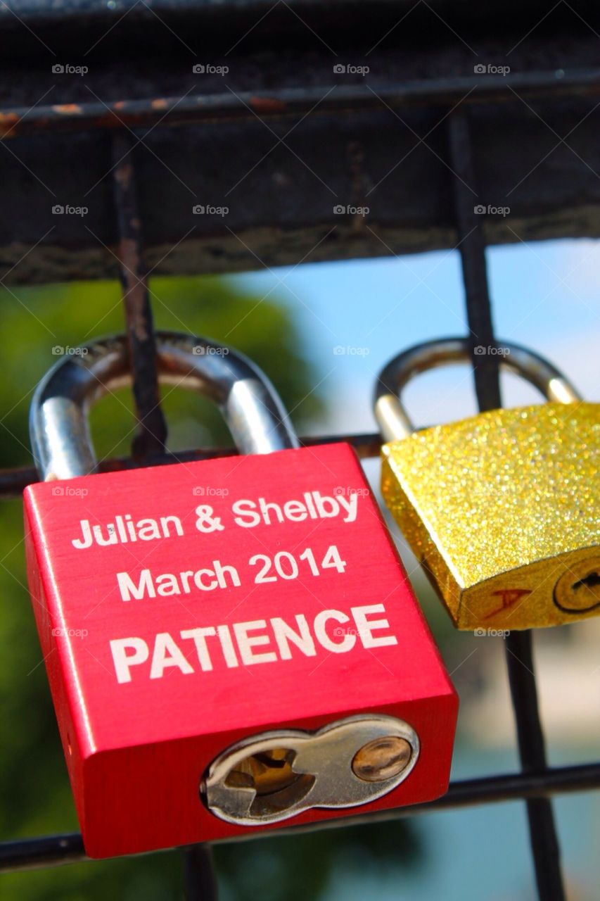 Bridge with Padlock in Paris