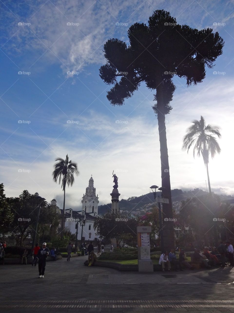 Plaza de España in Quito, Ecuador 
