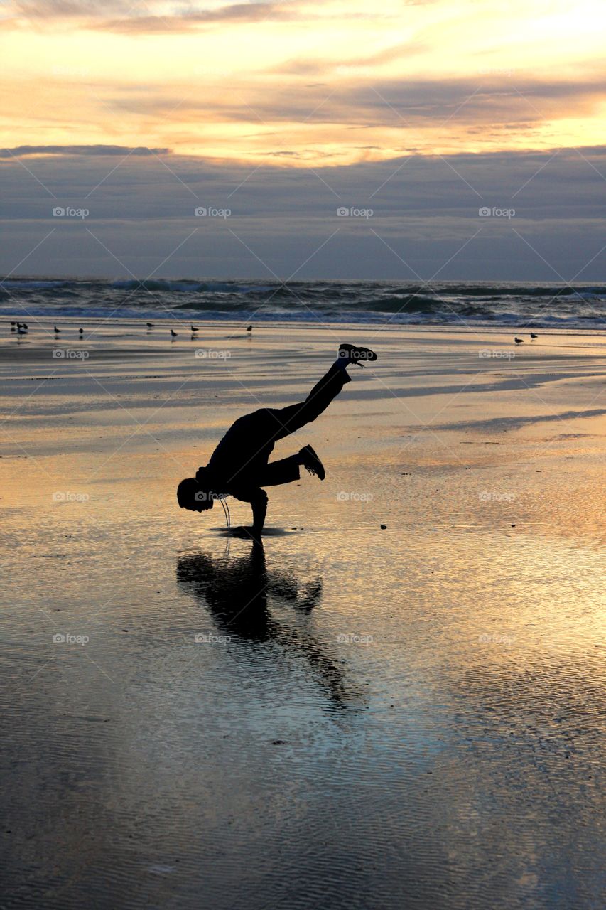 beach and meditation