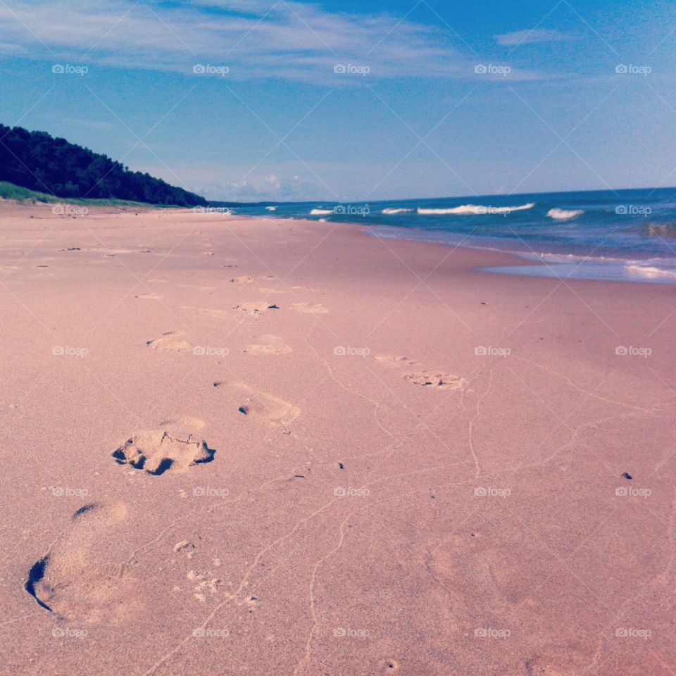 Lake Michigan Footprints 