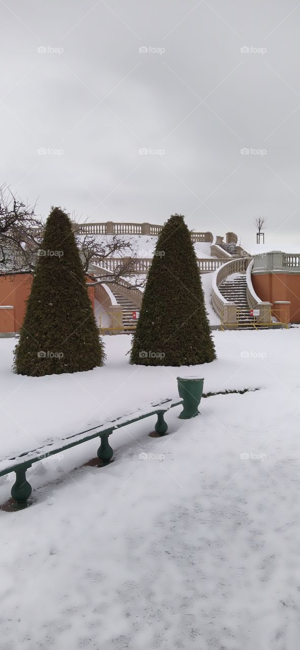 Зима в Петергофе