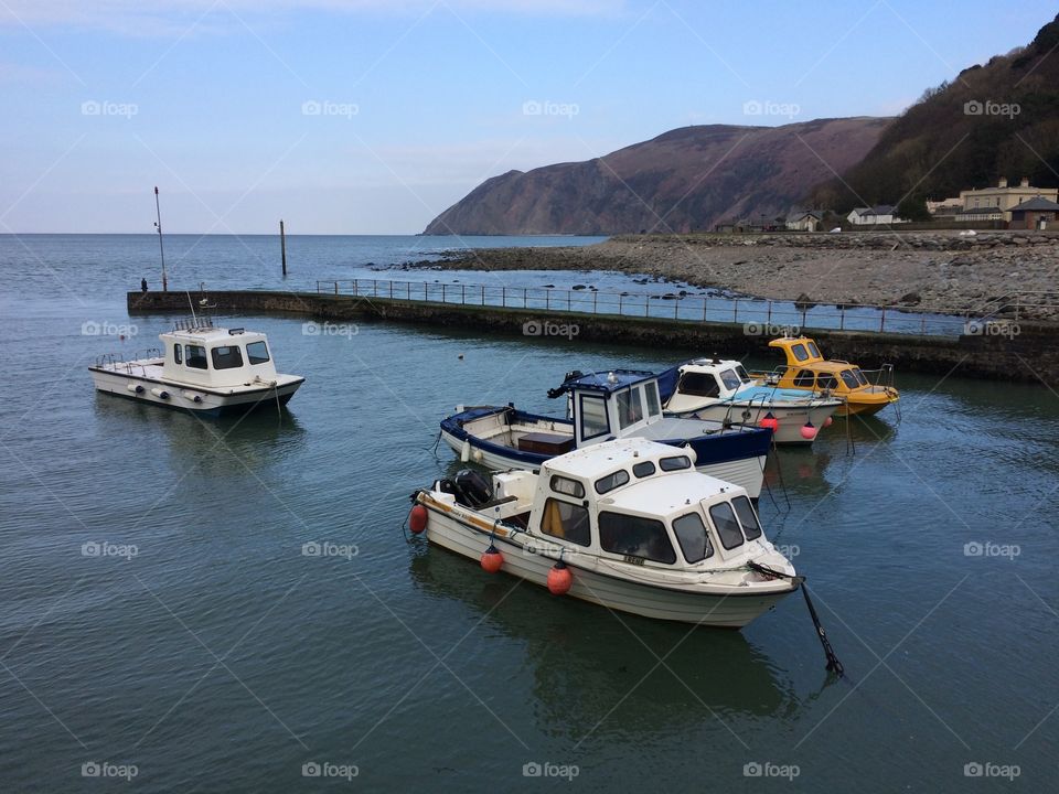 Lynmouth in the sun, N. Devon in Spring