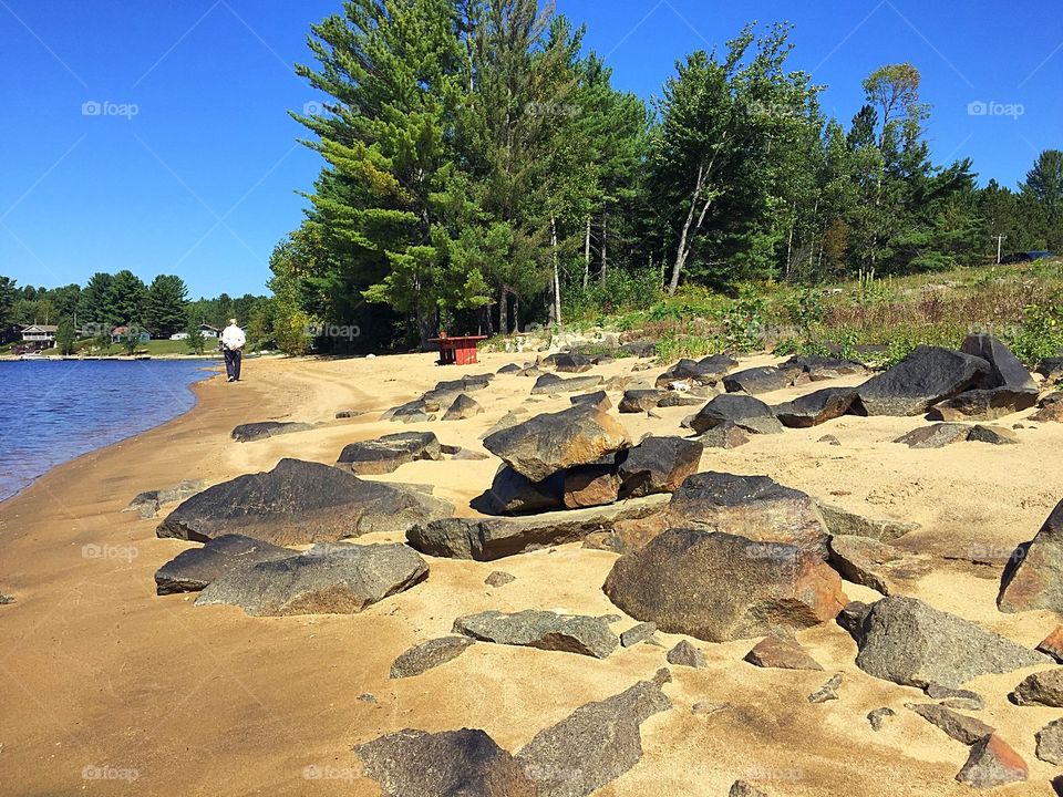 Beach and rocks