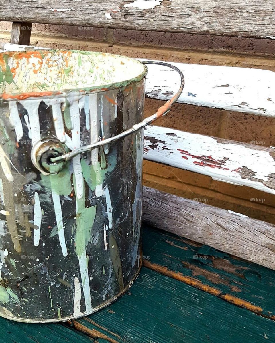 Old paint pail