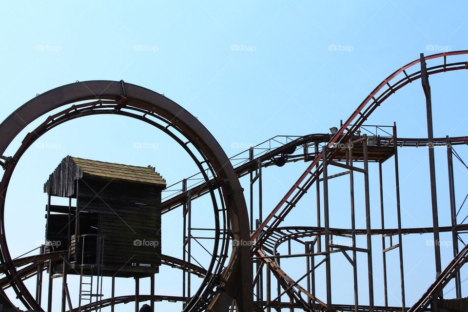 Old roller coaster