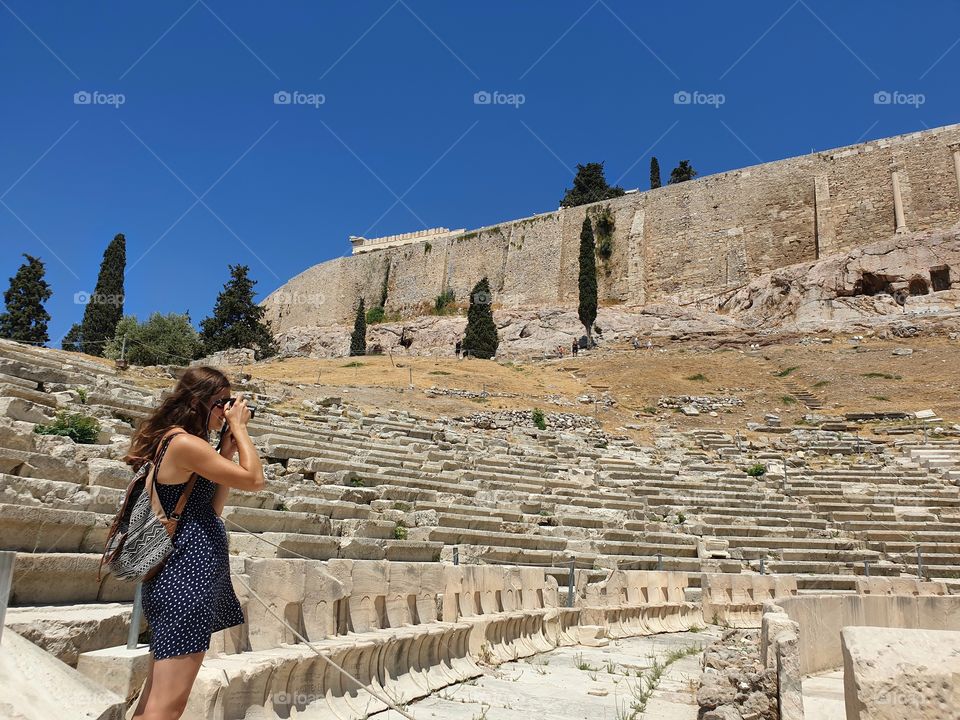 Theater of Dionysus in Athens, Greece