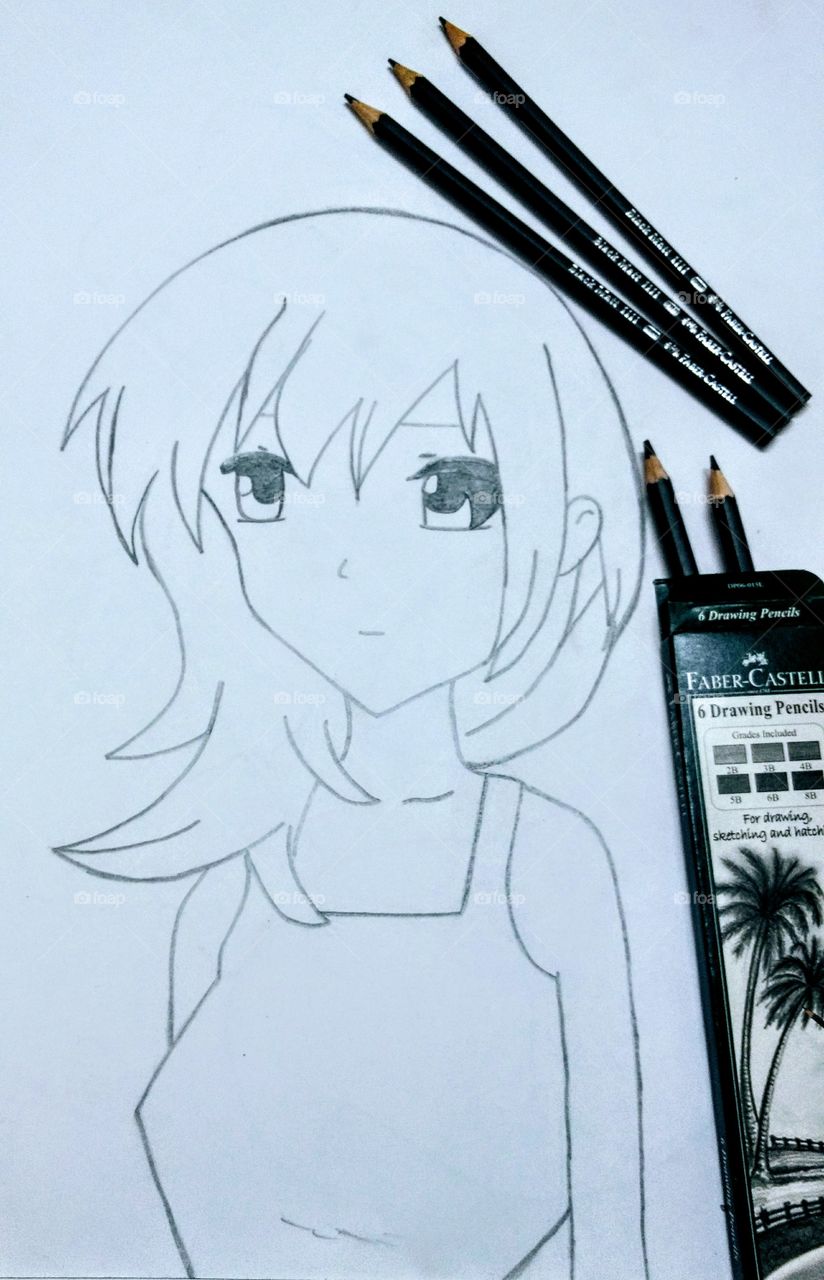 Drawing with shading pencils