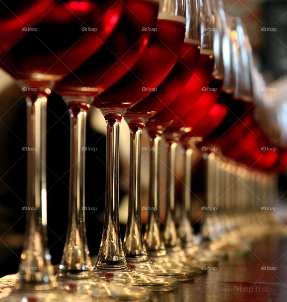 Wine glasses in a party!