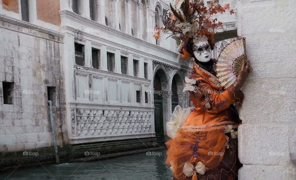 Carnevale di Venezia. Maschere in posa.