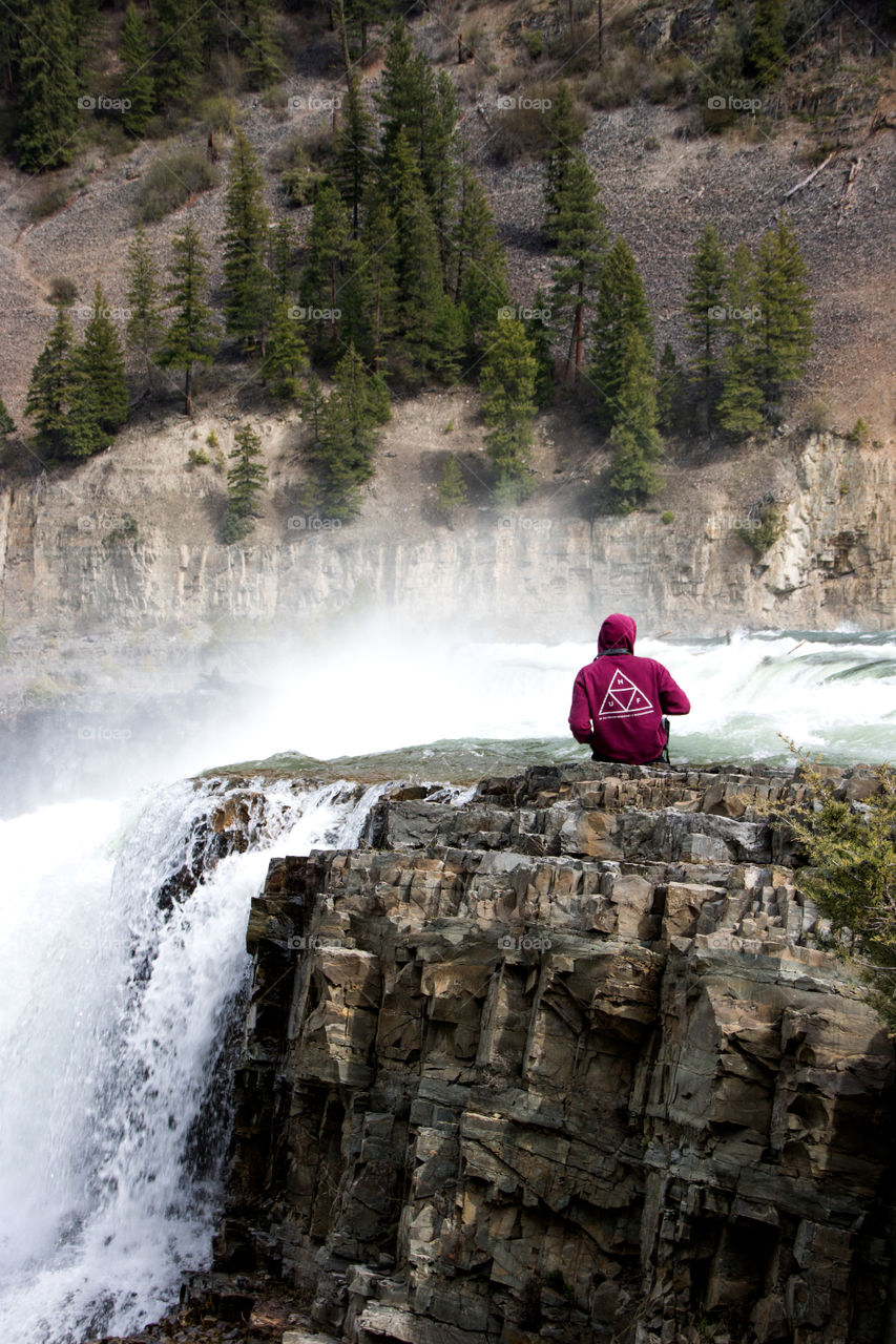 Living on the edge... of a waterfall. 