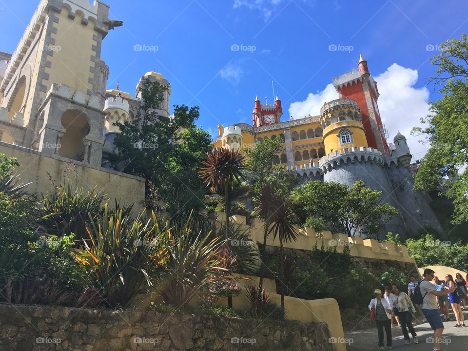 Painted castle