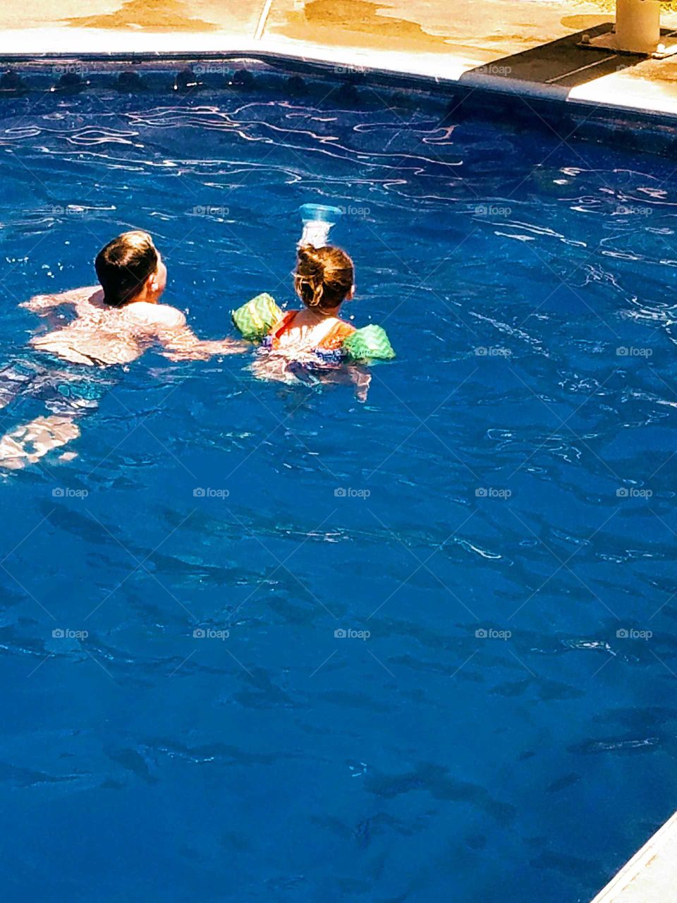 Big Brother, Little Brother
Big Bro teaching Little how to swim
