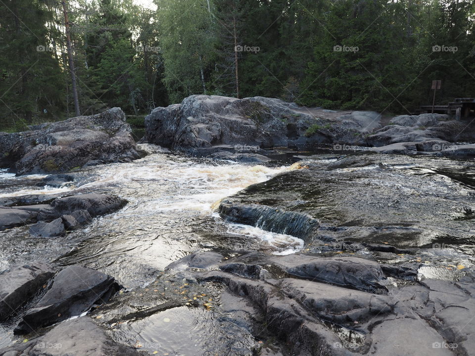 Waterfall. Stream. River. Fall