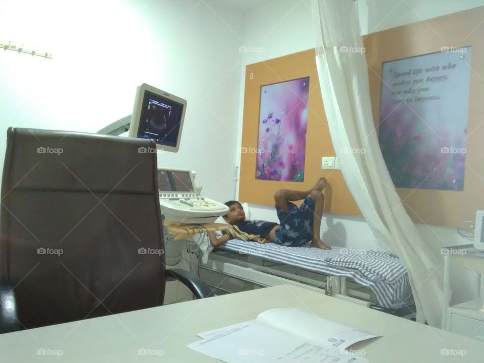 Eco test master akshyat Shendre in Ramkrishna care hospitals raipur.