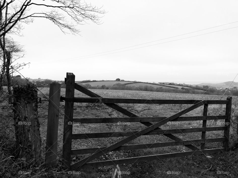 Here is the black and white version of this country scene near Bideford in Devon, UK