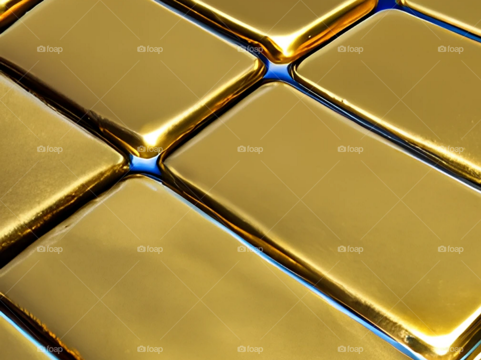 gold bars block setting