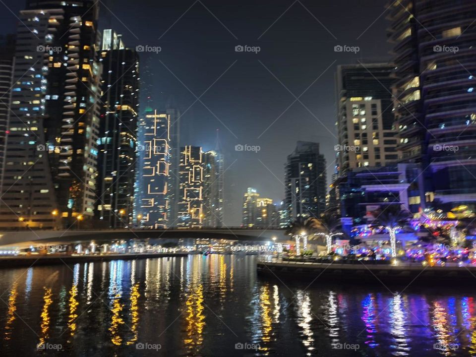 Dubai in the night