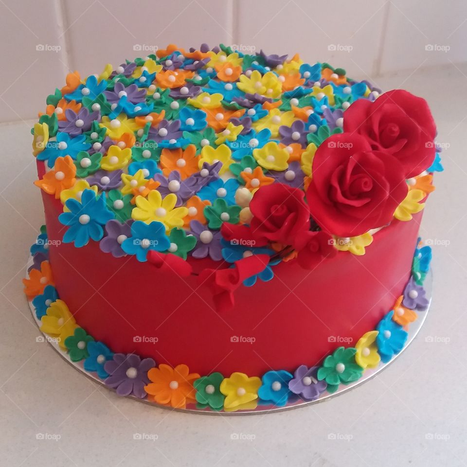 Close-up of delicious cake