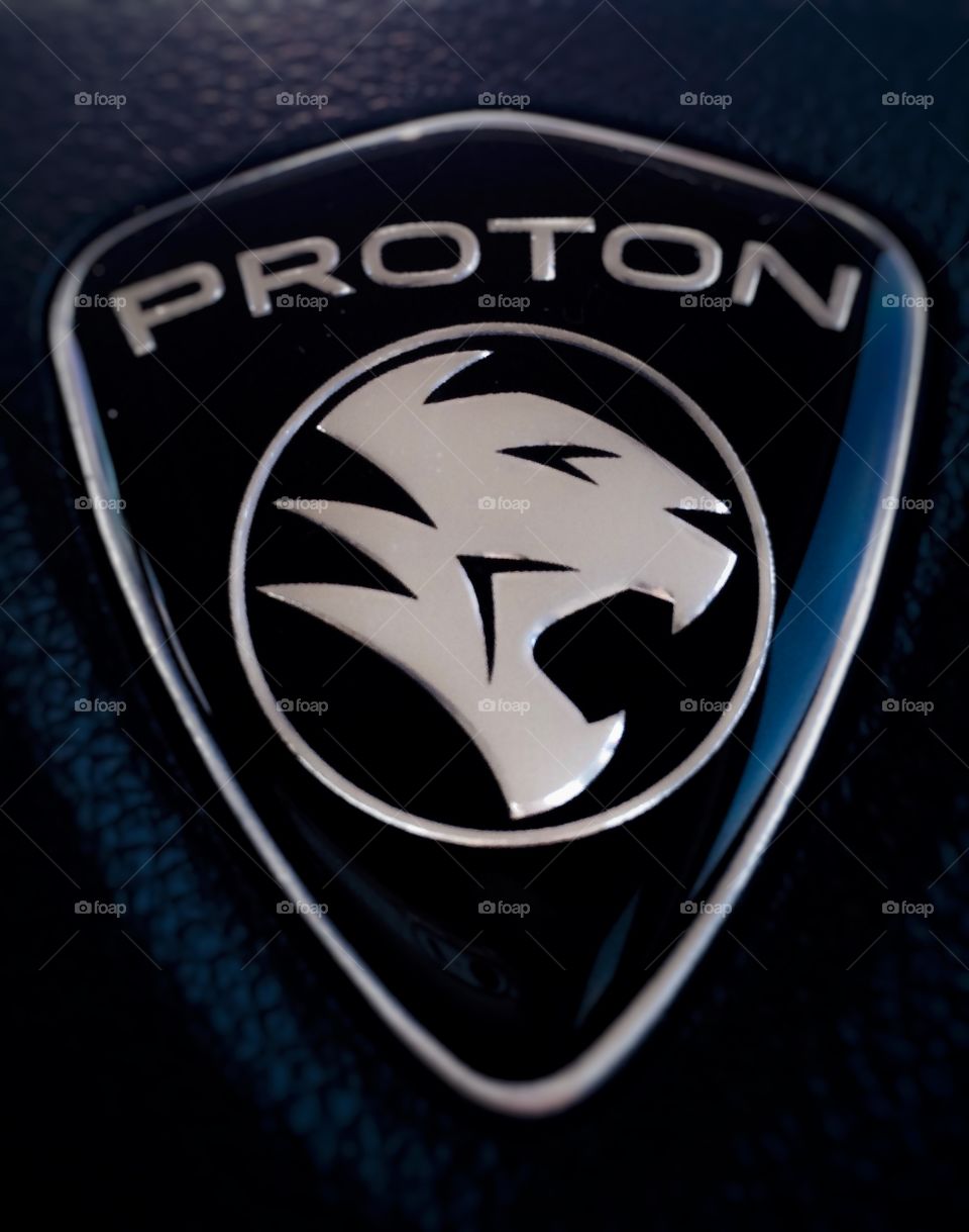 Proton car emblem on steering wheel by necromacy