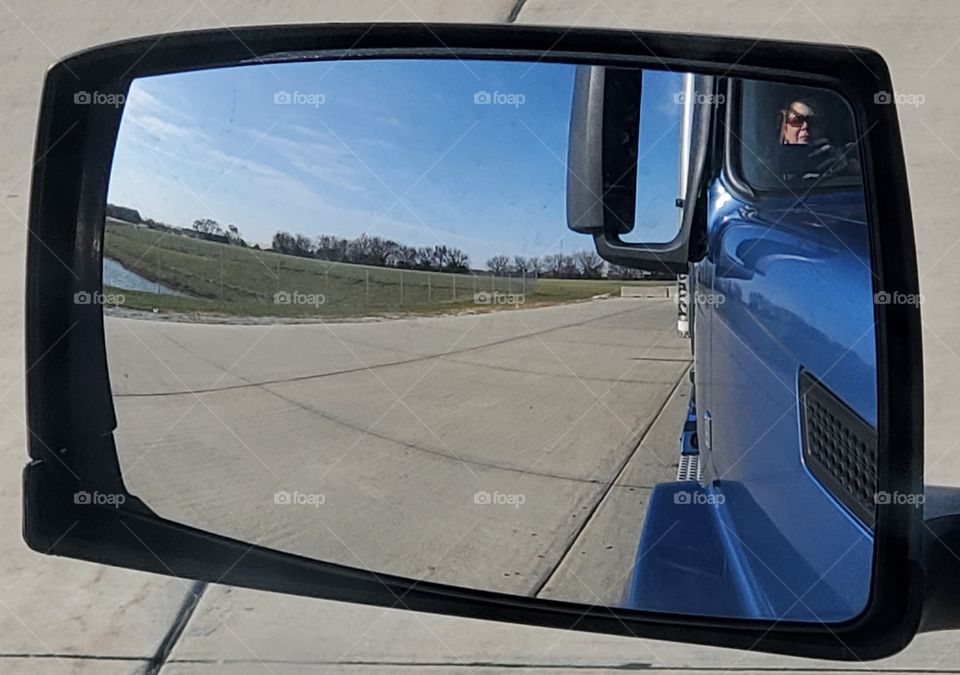 Selfie in the big truck