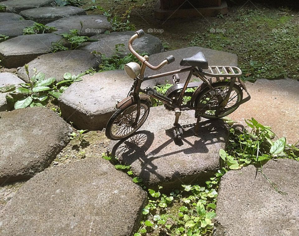 Bicycle in the morning