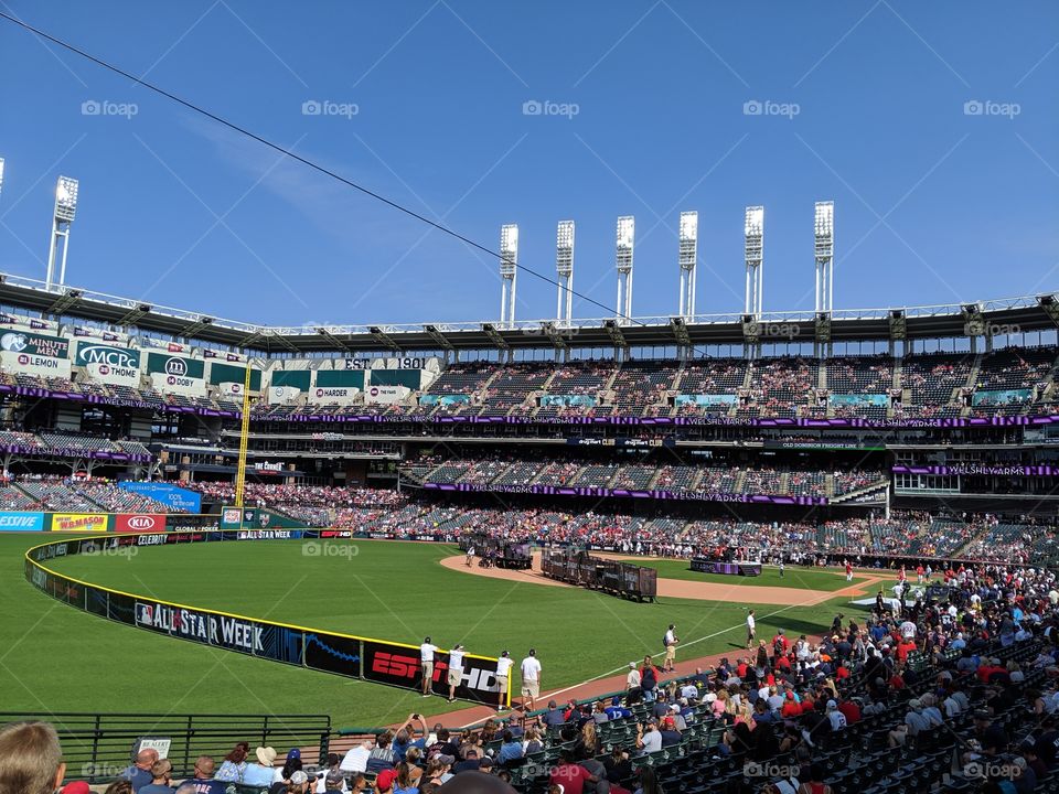 the all star celebrity and legends softball game in Cleveland, OH 2019