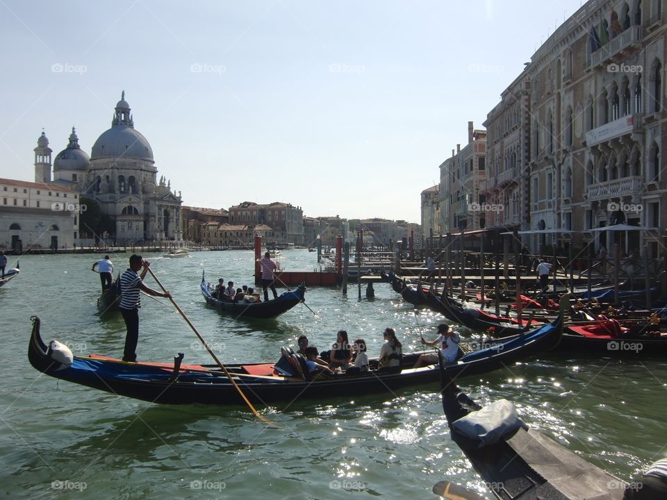 Gondolas in Canale Grande