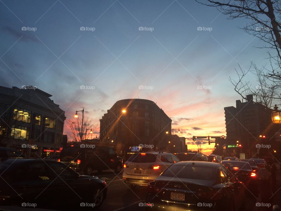 Road, Car, Street, City, Light