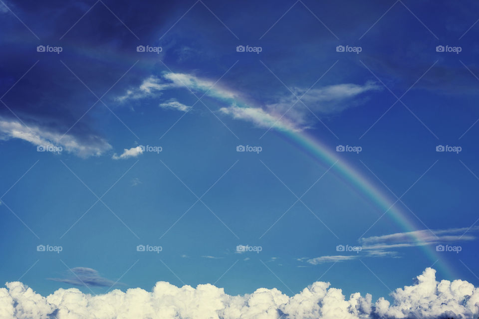 clouds rainbow air blue sky by ohayman