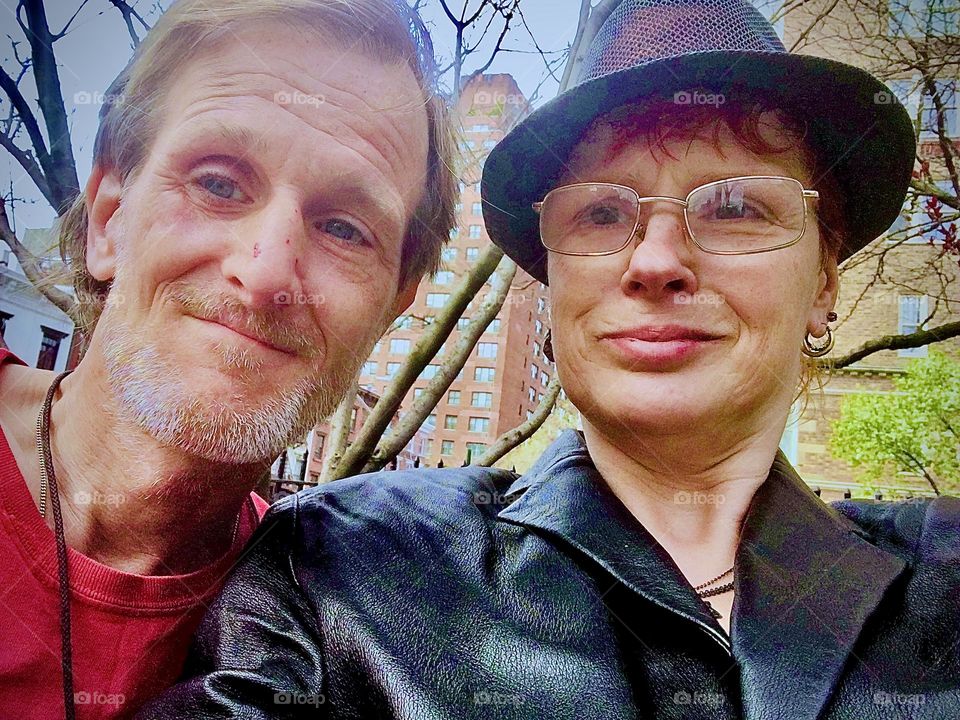 „Timothy Trespas“, my longtime partner and I, „Petra Schiller“ a.k.a. „Maximiliane Feuerfuchs“ are conveniently convening on a park bench in the „West Village“ of „Manhattan“, NY in the springtime of 2020. Hypnotic Productions