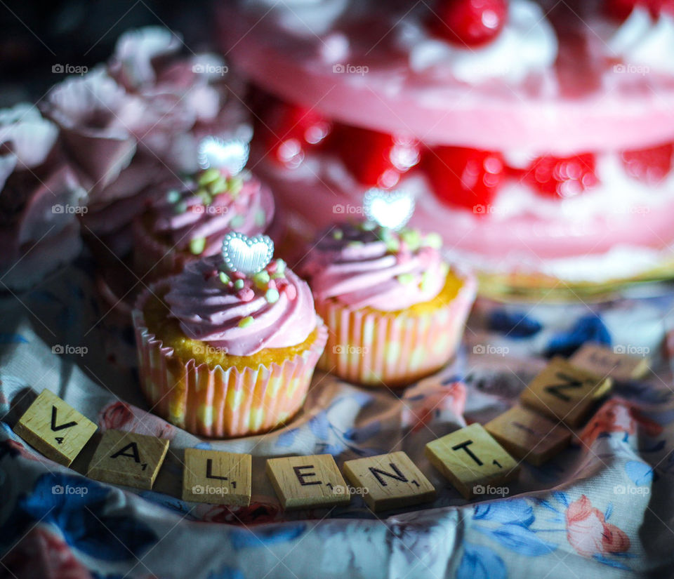 Valentine cupcake