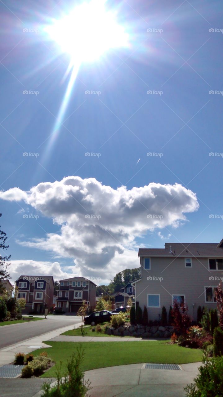 Jet Escaping From Cloud