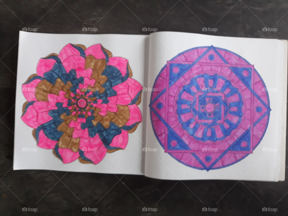 Colorful colors markers