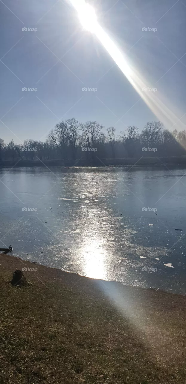 frozen lake