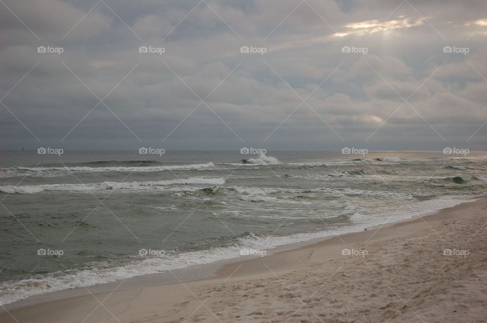Stormy Day at the Beachfront 